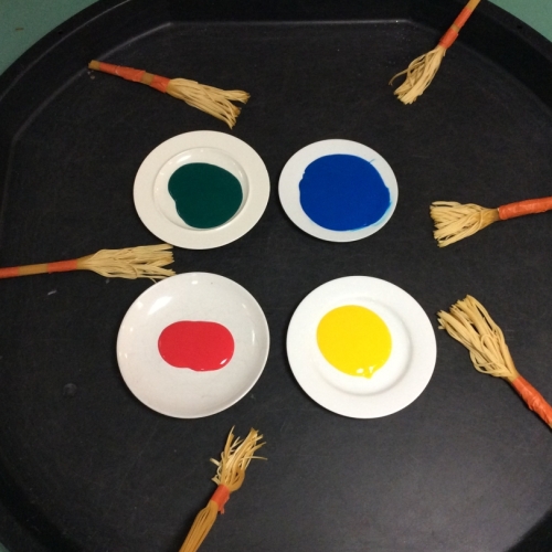 Nursery's Provision inspired by the whole school text, Pretty. 