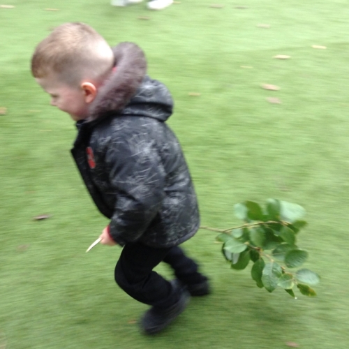 Wharton Primary School - Nursery's Provision inspired by the whole school text, Pretty. 